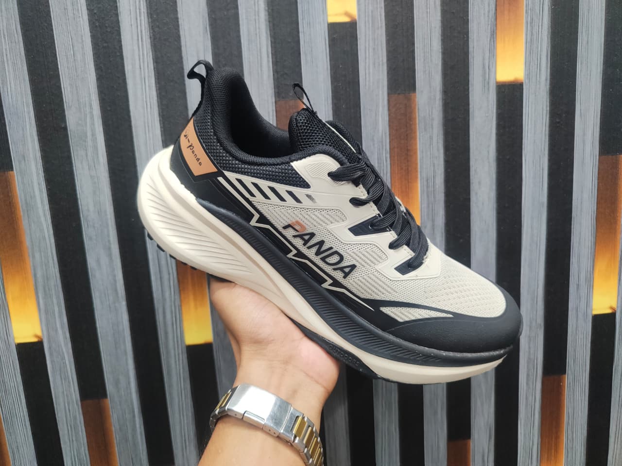 Men’s Running Sneakers-Cream