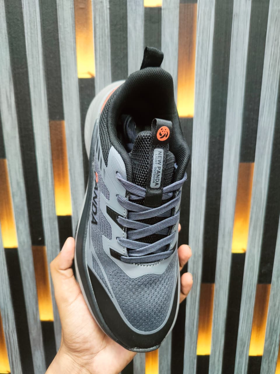 Men’s Running Sneakers-Cream image 3