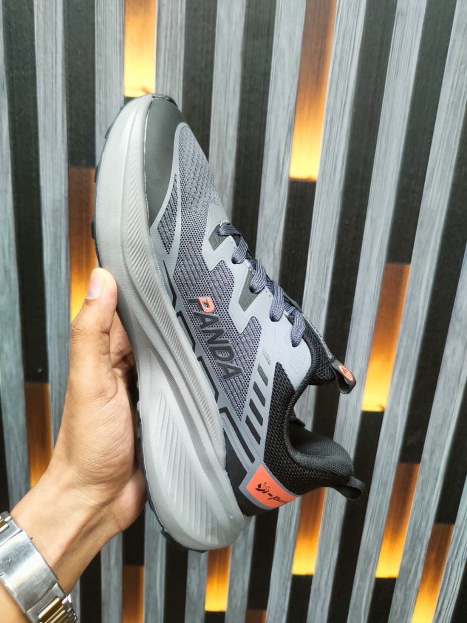 Men’s Running Sneakers-Cream image 4